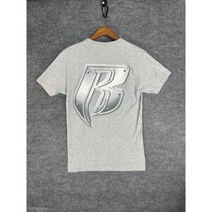 Supreme Ruff Ryder T Shirt Gray Short Sleeve Men's Size Medium RARE og DMX